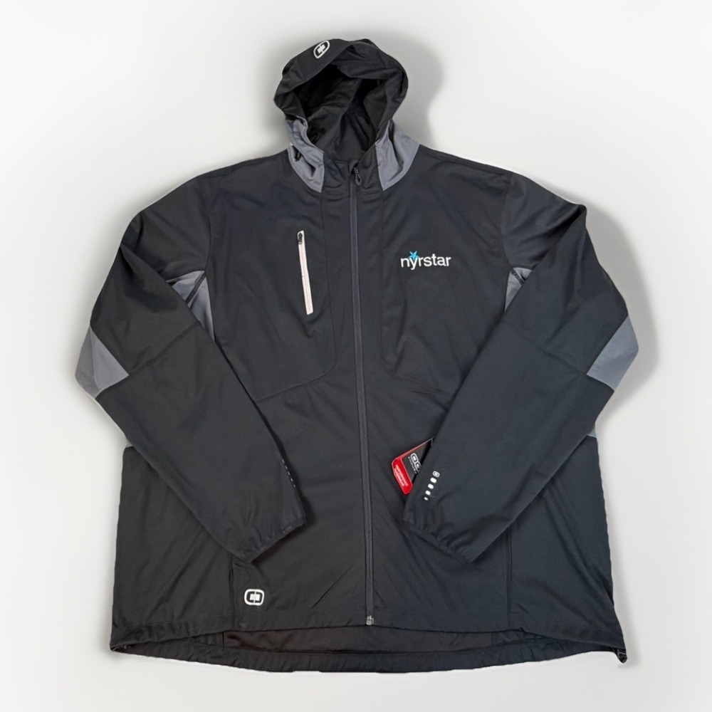 OGIO Endurance Jacket Mens 4XL Black And Gray Full Zip Parka Hooded Pockets
